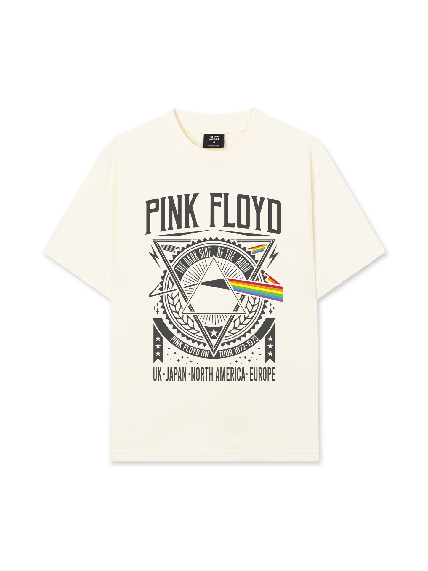 Áo Thun Relaxed Fit Pink Floyd The Dark Side Of The Moon Basic