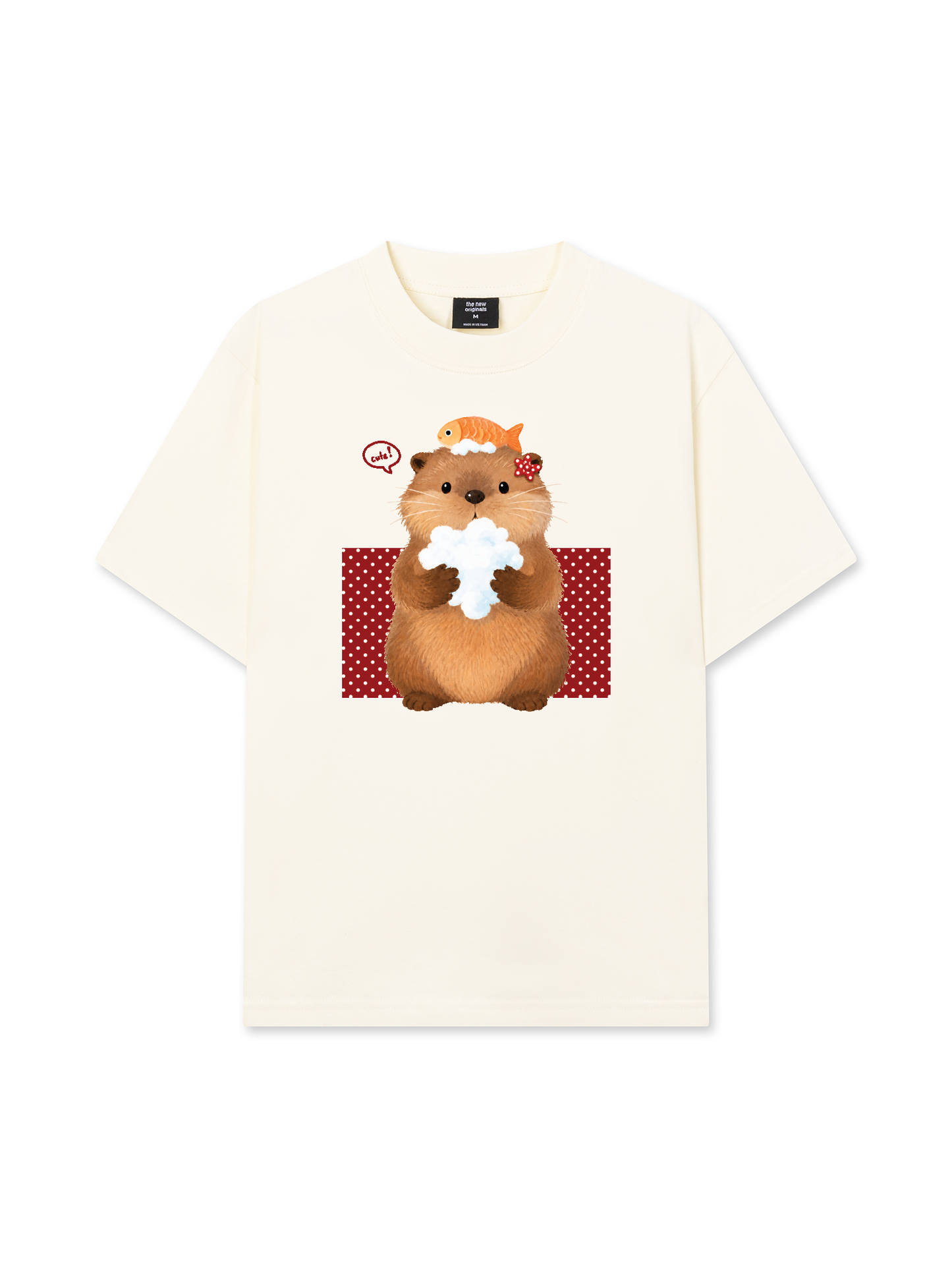Áo Thun Relaxed Fit Animal Mood Bubble Beaver