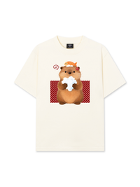 Áo Thun Relaxed Fit Animal Mood Bubble Beaver