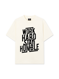 Áo Thun Relaxed Fit Work Hard Stay Humble