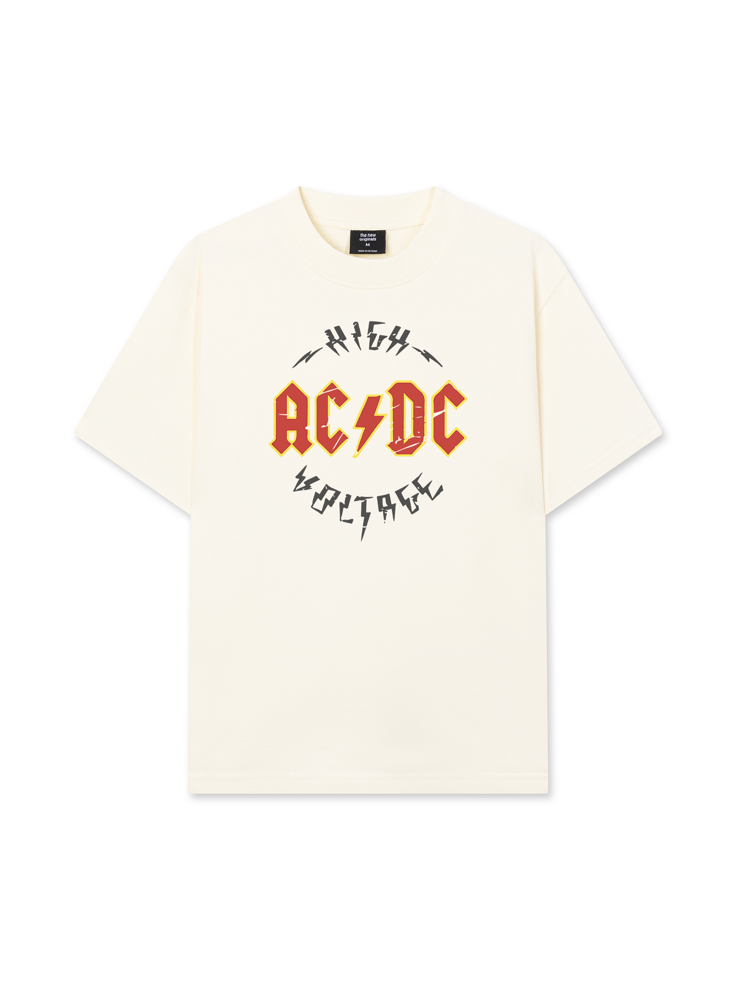 Áo Thun Relaxed Fit Music Rock AC DC High Voltage