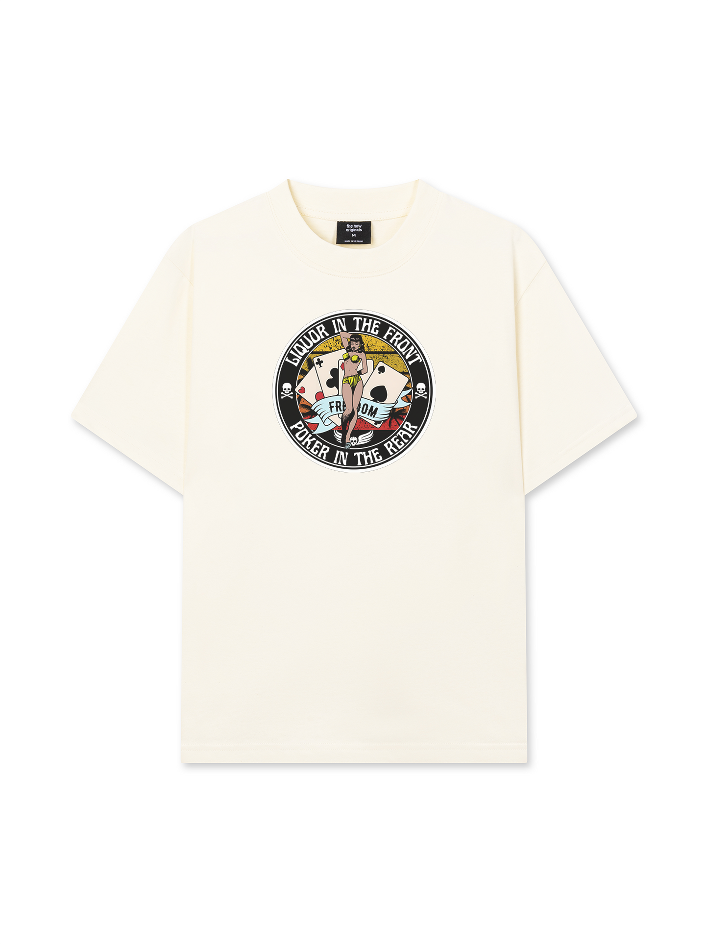 Áo Thun Relaxed Fit Lucky Liquor In The Front