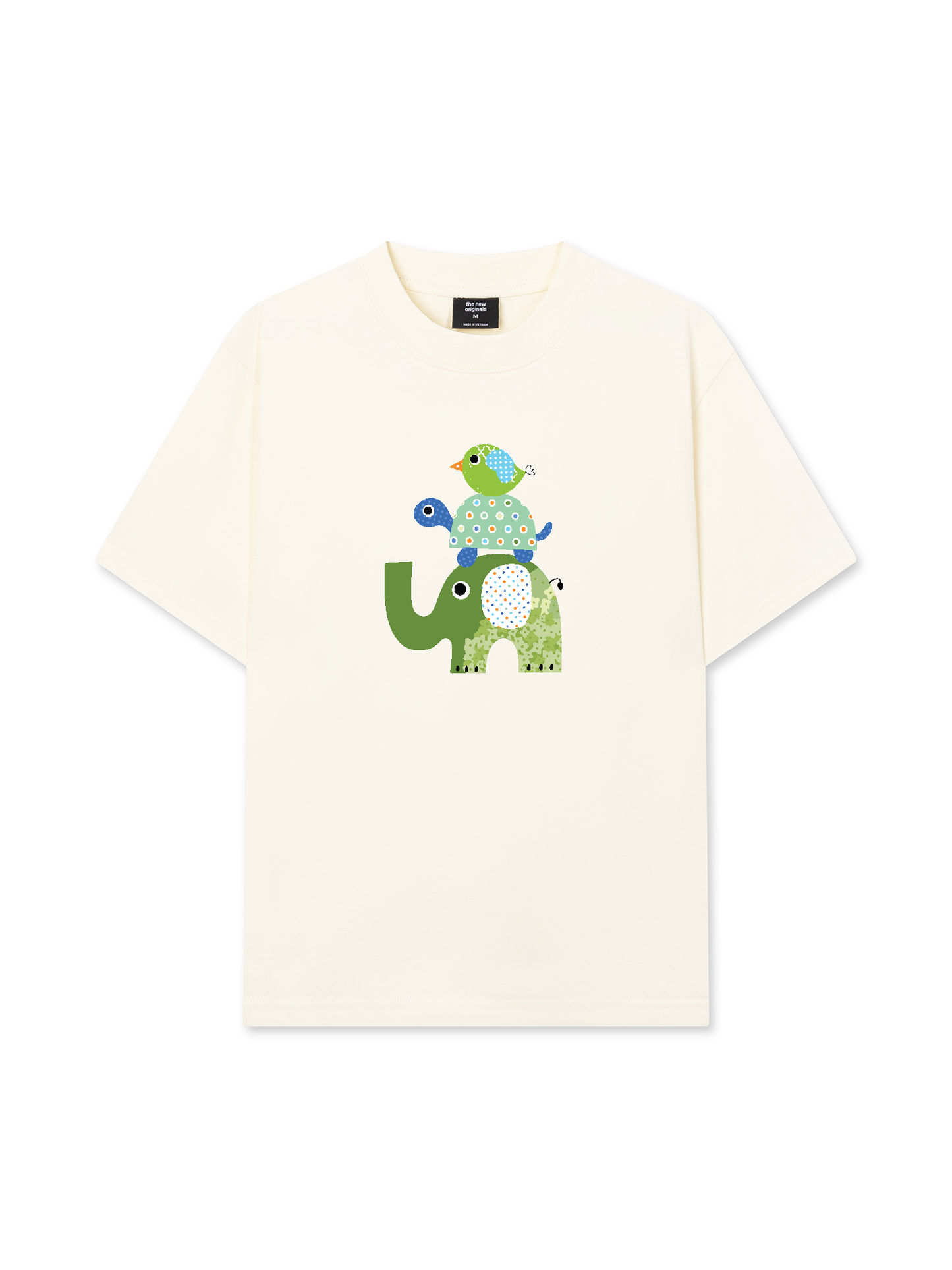 Áo Thun Relaxed Fit Elephant Stack
