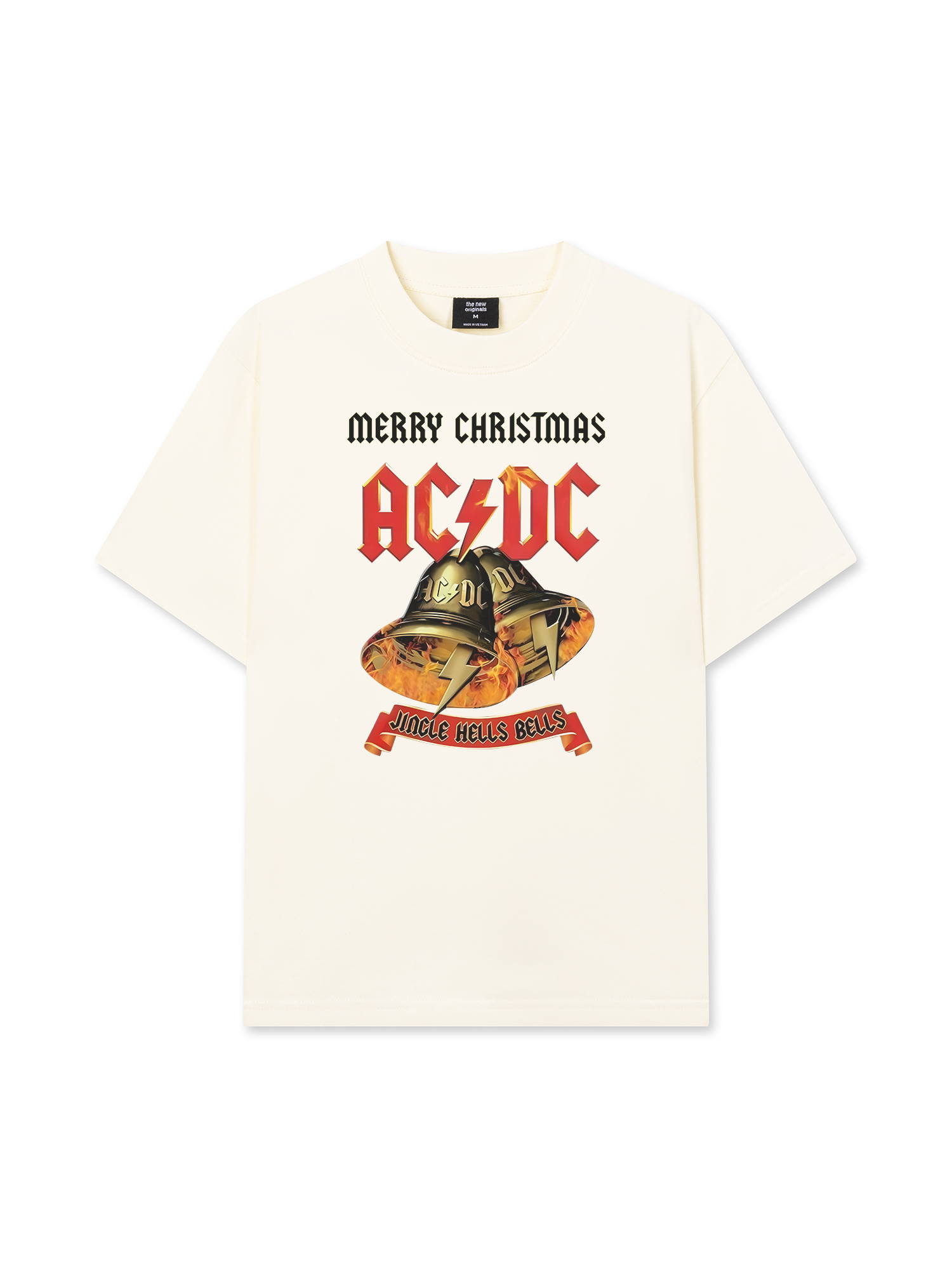 Áo Thun Relaxed Fit AC DC Jincle Hells Bells