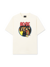 Áo Thun Relaxed Fit AC DC High Way To Hell Flame