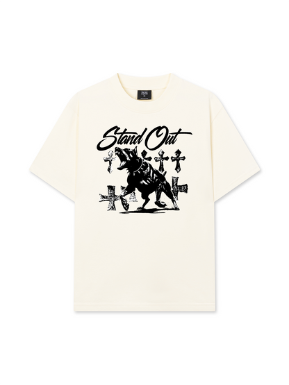 Áo Thun Relaxed Fit Animal Mood Stand Out