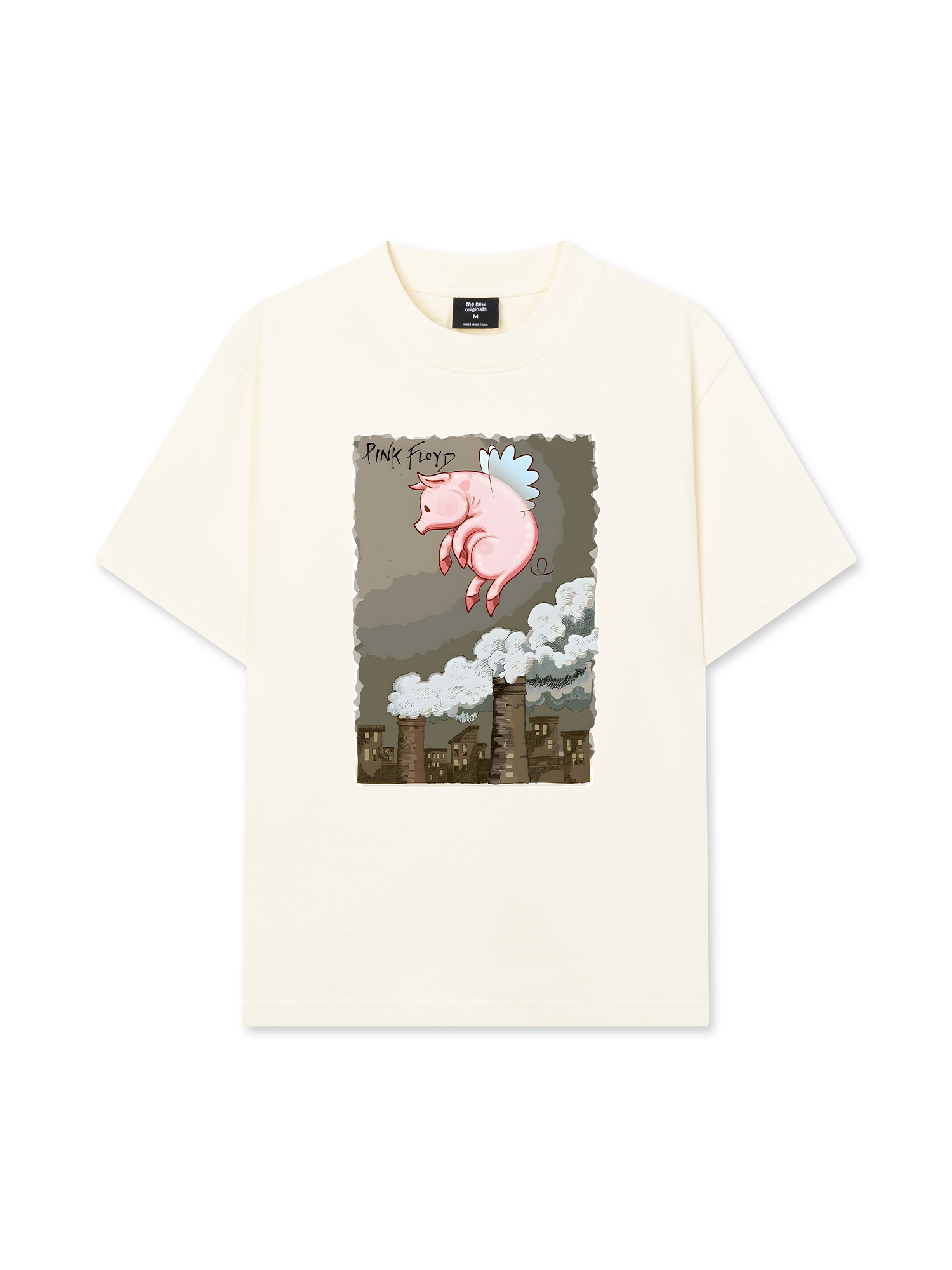 Áo Thun Relaxed Fit Pink Floyd Pig Art