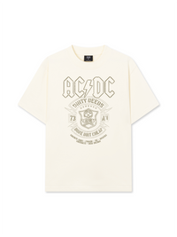 Áo Thun Relaxed Fit Music Rock AC DC Dirty Deeds Done Dirt Cheap