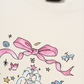 Áo Thun Relaxed Fit Cute Girl Pink Bow And Animal