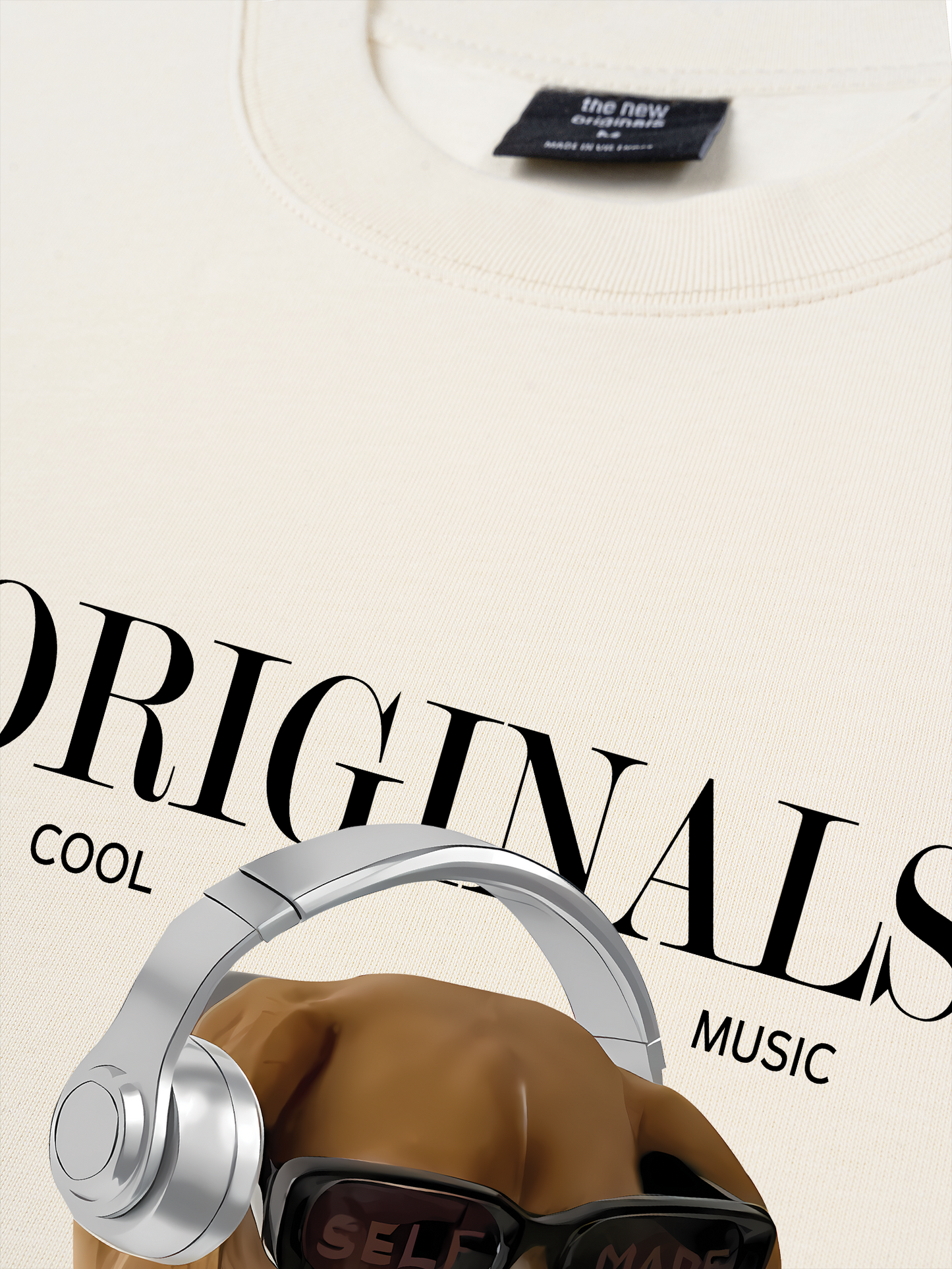 Áo Thun Relaxed Fit Animal Mood Cool Music Dog