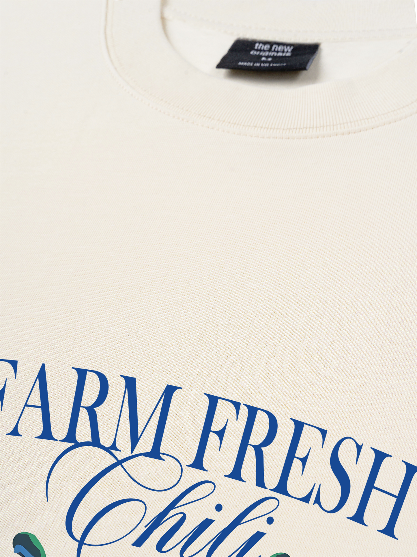 Áo Thun Relaxed Fit Summer Vibes Farm Fresh Chili