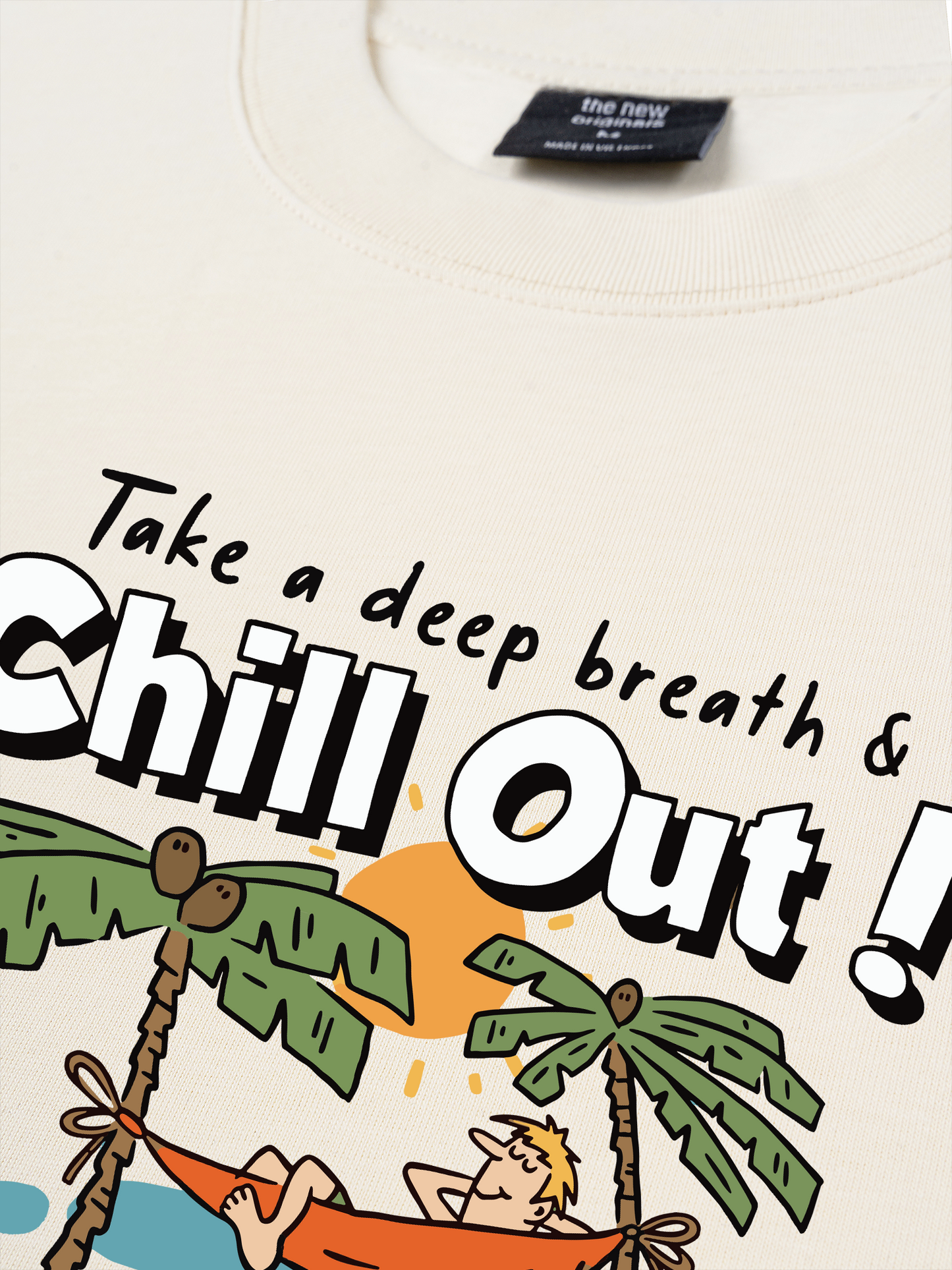 Áo Thun Relaxed Fit Summer Vibes Chill Out