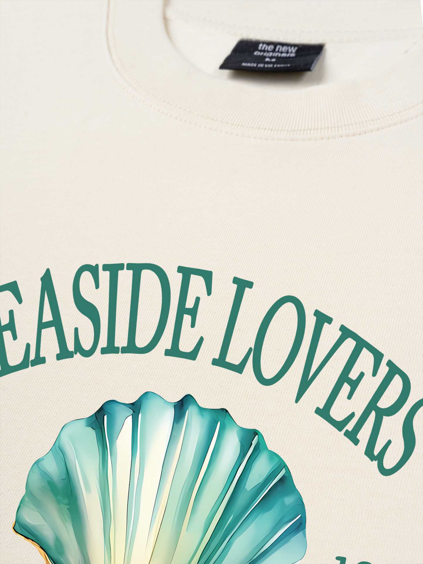 Áo Thun Relaxed Fit Ocean Seaside Love Green