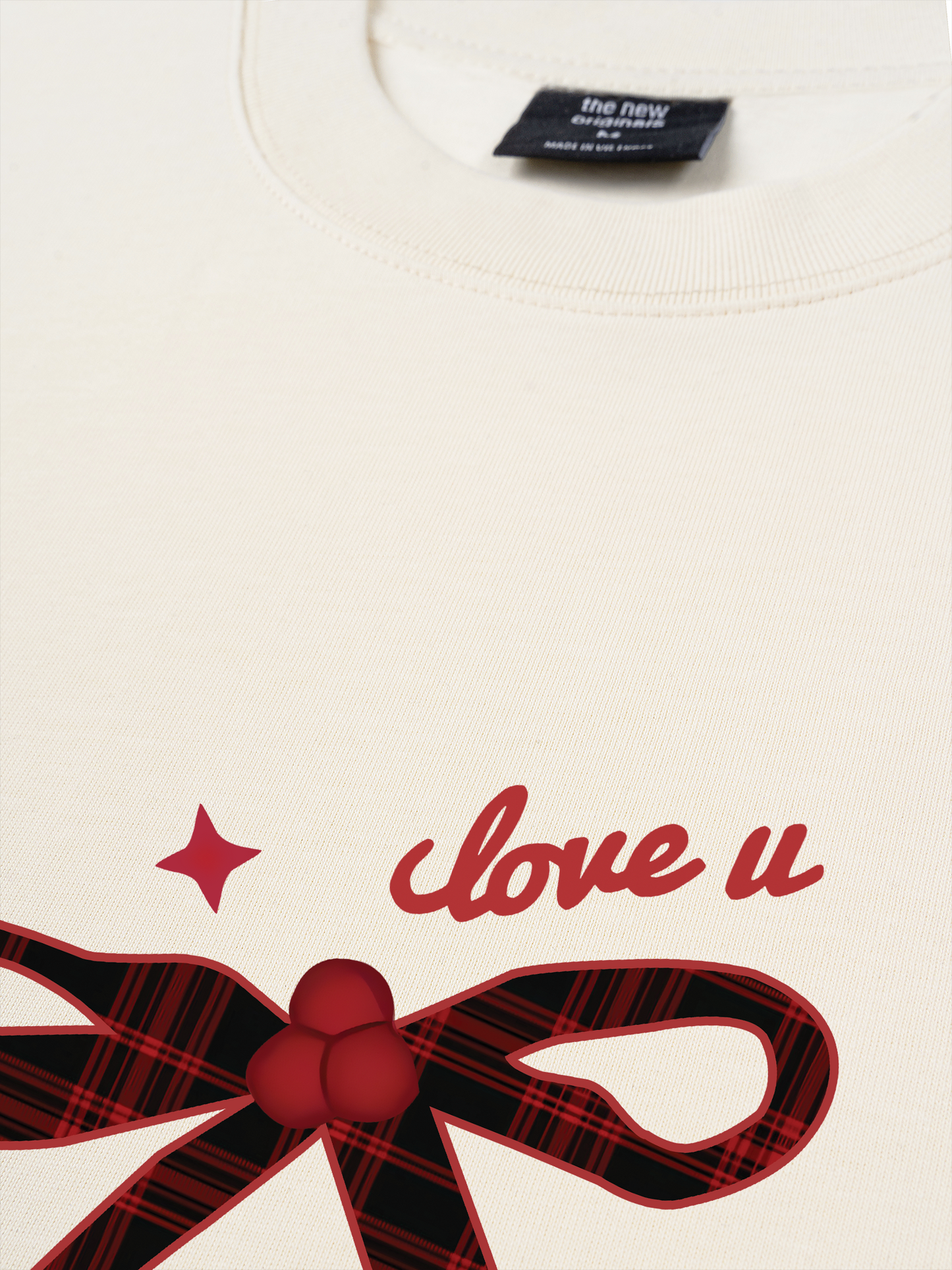 Áo Thun Relaxed Fit Couple Love You Xmas For Girl