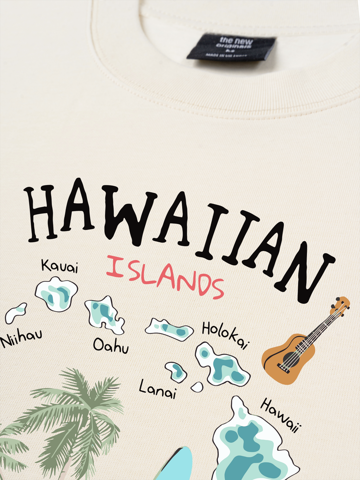 Áo Thun Relaxed Fit Summer Vibes Hawaiian