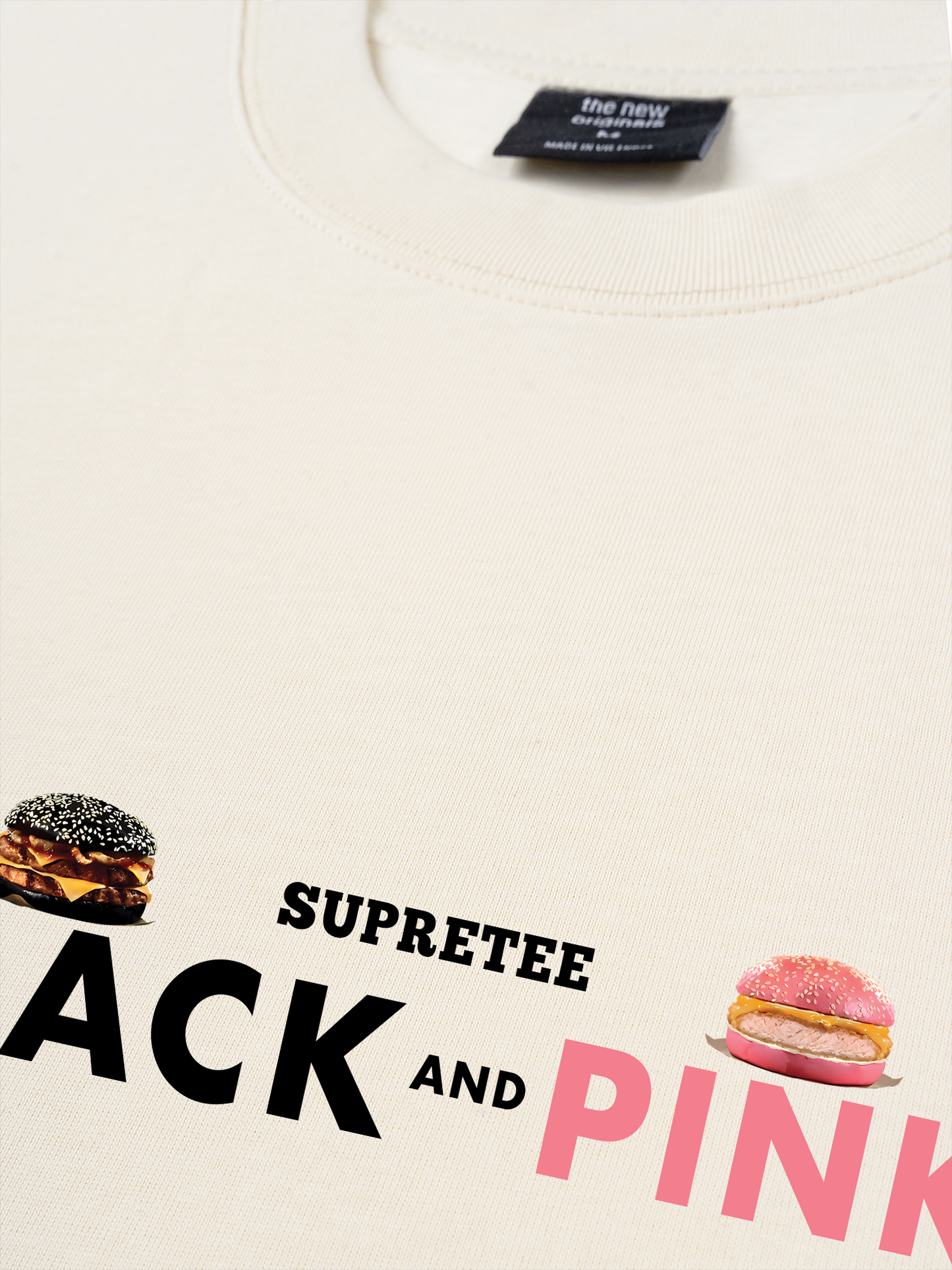 Áo Thun Relaxed Fit Sweet Pastry Black Pink