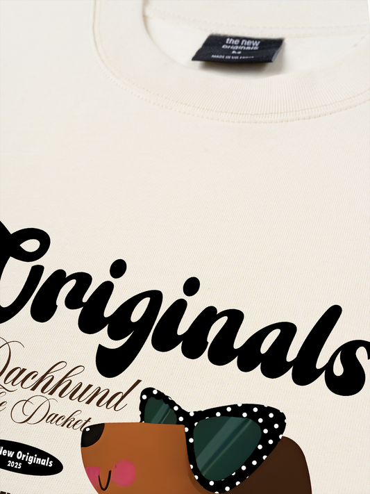 Áo Thun Relaxed Fit Animal Mood Dots Dachhund