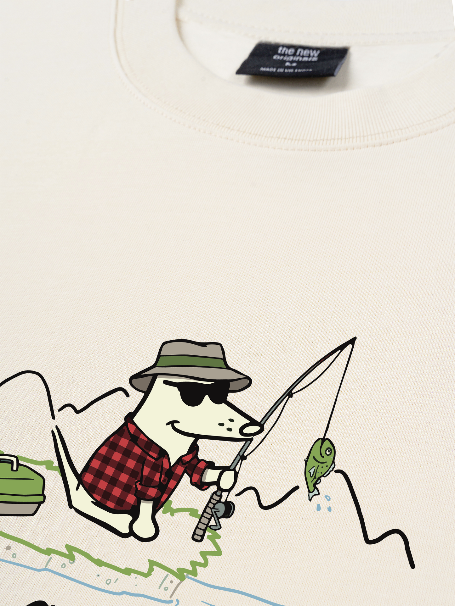 Áo Thun Relaxed Fit Go Outside Get Reel