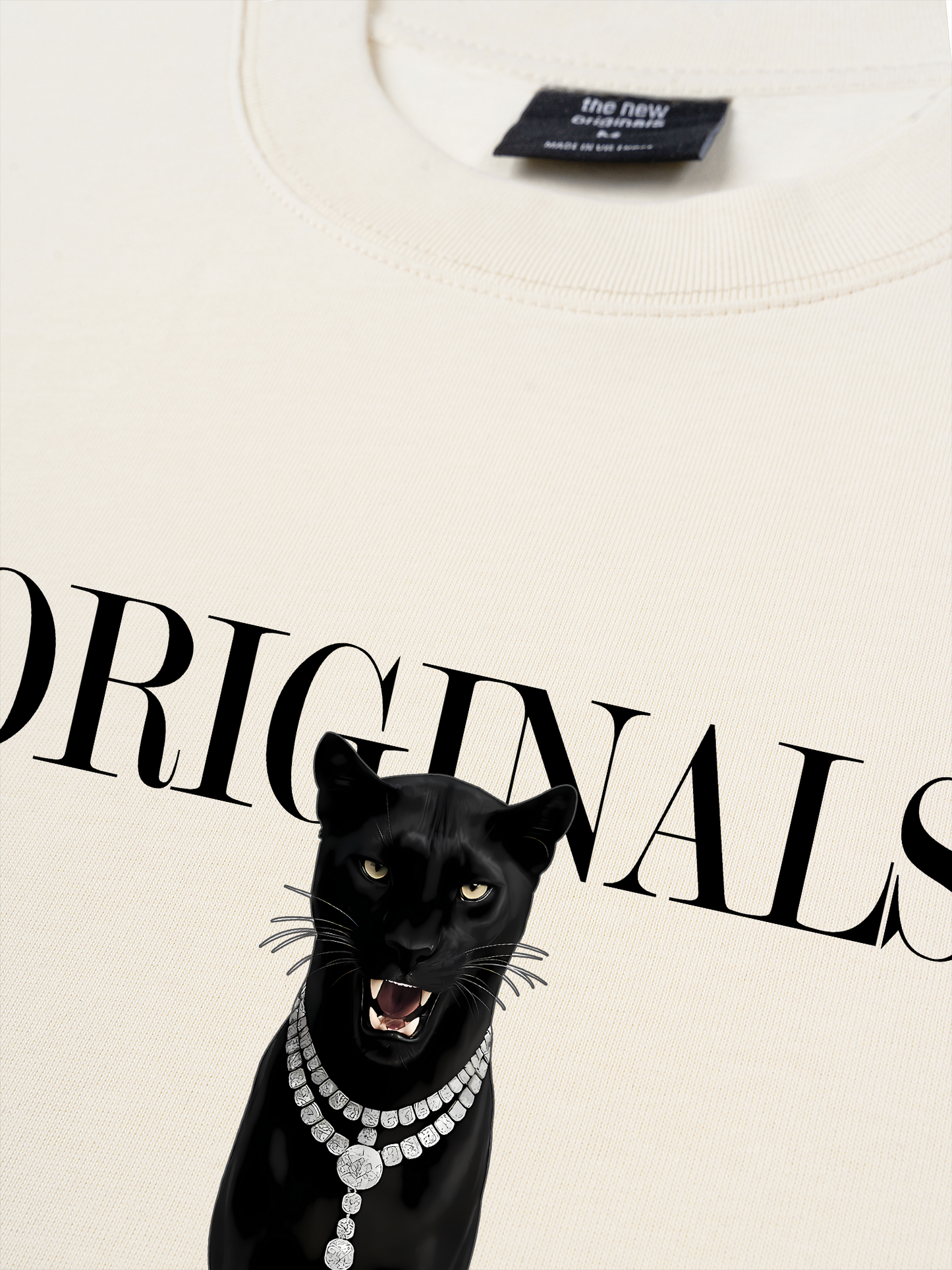 Áo Thun Relaxed Fit Animal Mood Black Cat