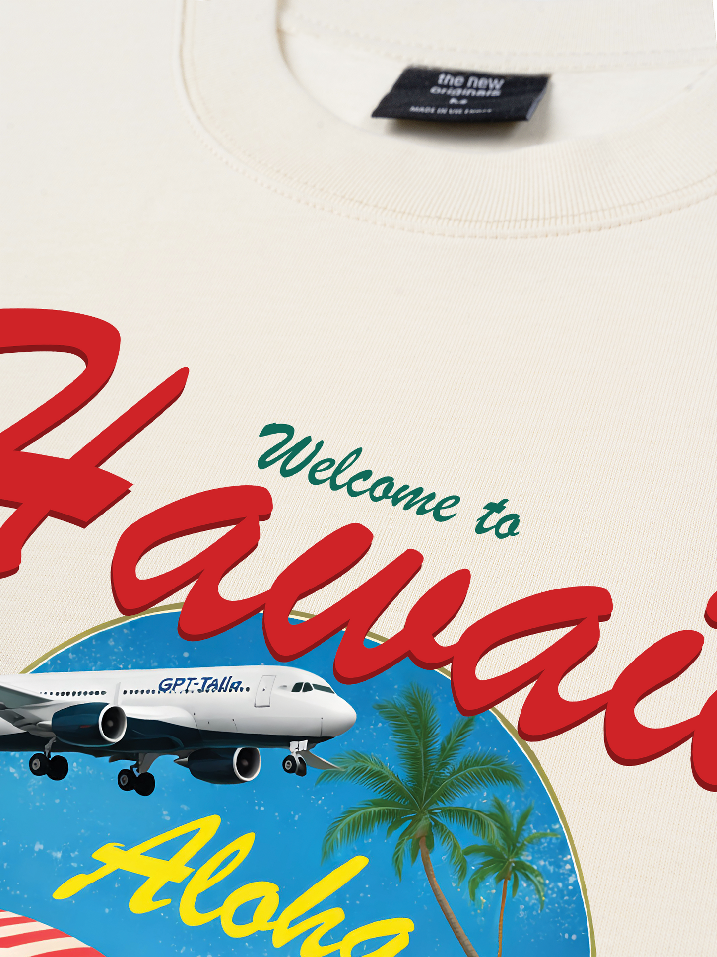 Áo Thun Relaxed Fit Welcome  to Hawaii