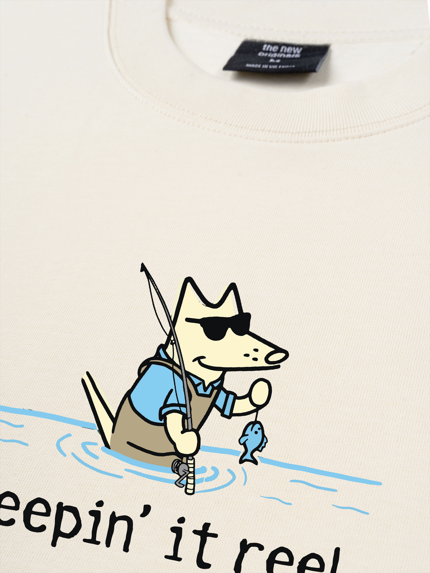 Áo Thun Relaxed Fit Go Outside Keep It Reel