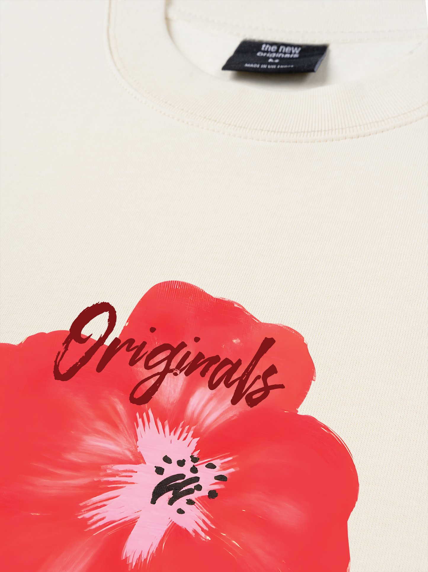 Áo Thun Relaxed Fit Summer Vibes Red Flower