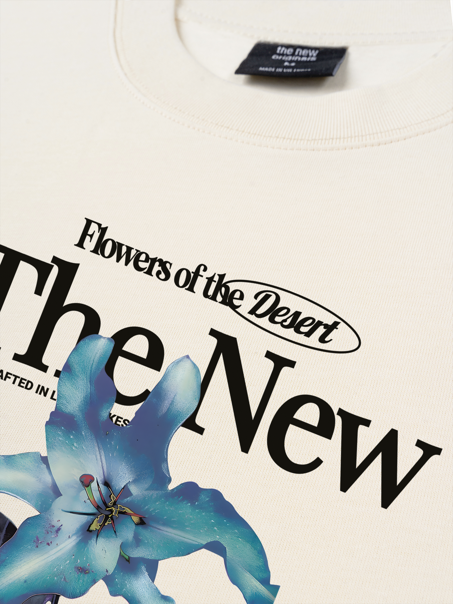 Áo Thun Relaxed Fit Summer Vibes Flower Of The Desert Blue