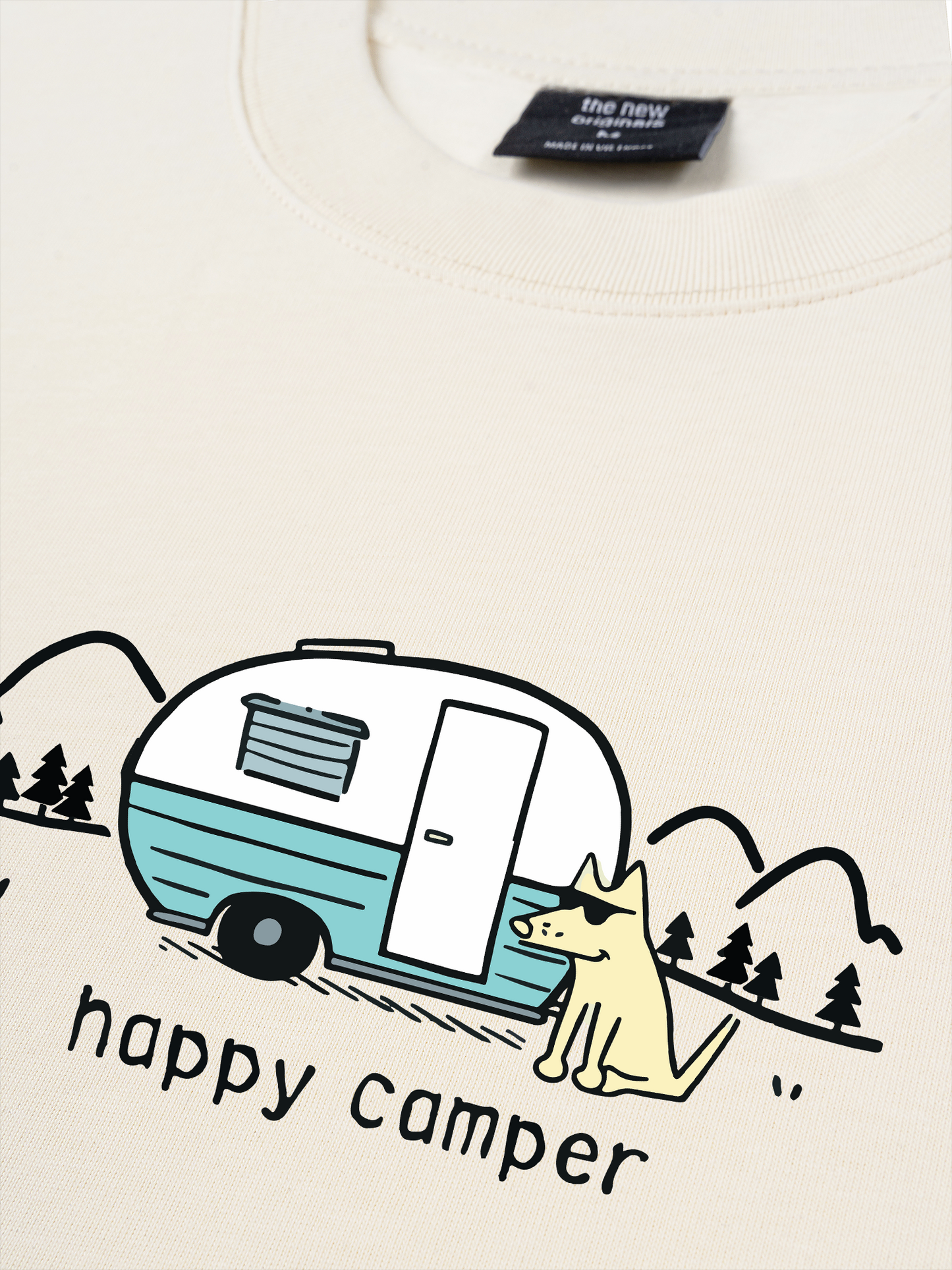 Áo Thun Relaxed Fit Go Outside Happy Camper