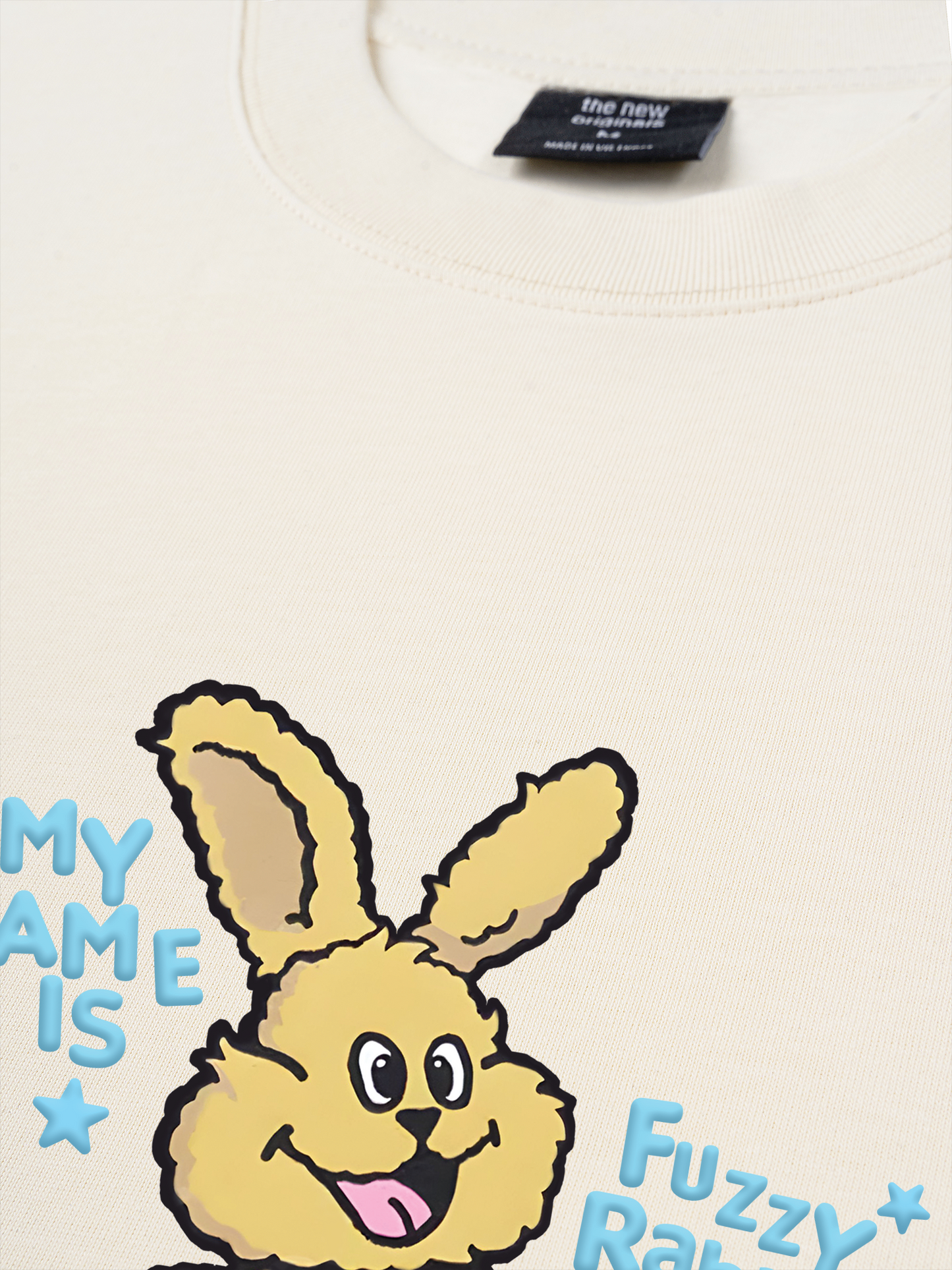 Áo Thun Relaxed Fit My Name Is Fuzzy Rabbit
