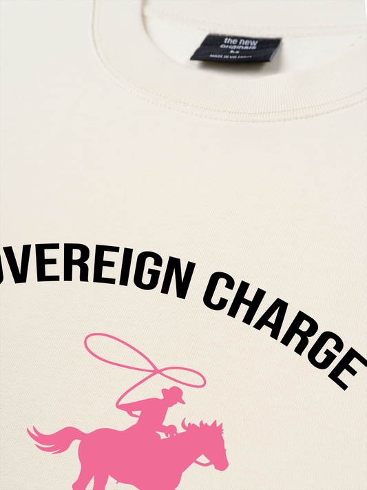 Áo Thun Relaxed Fit SOVERREIGN CHARGE PINK HORSE