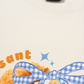 Áo Thun Relaxed Fit Sweet Pastry BLue Plaid Bow