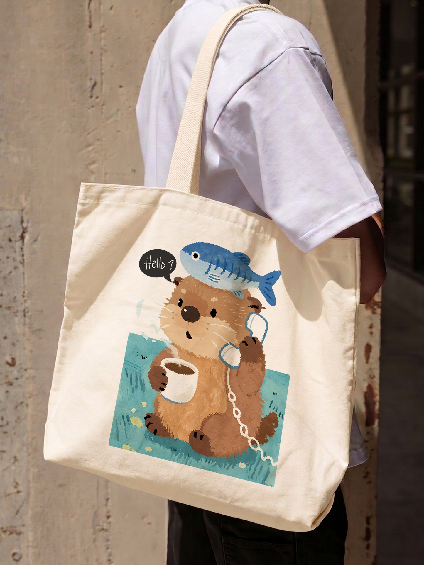 Túi Tote Otter Answer The Phone