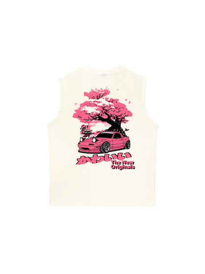 Áo Ba Lỗ Relaxed Fit CAR Cherry Tree