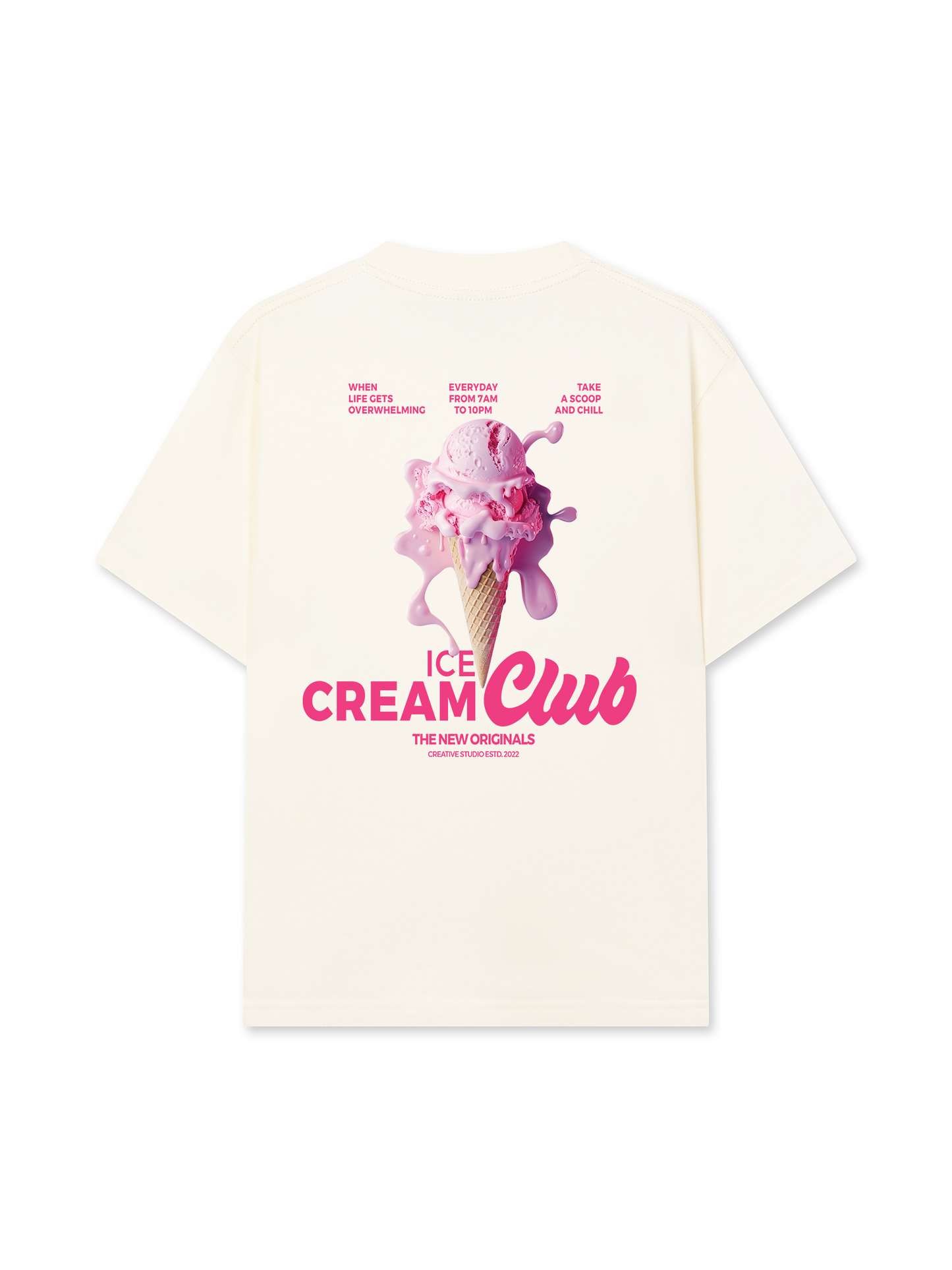 Áo Thun Relaxed Fit Ice Cream Club