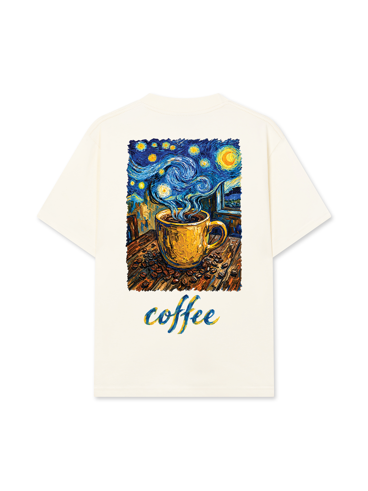 Áo Thun Relaxed Fit Coffee Vangogh
