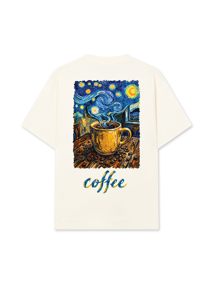 Áo Thun Relaxed Fit Coffee Vangogh