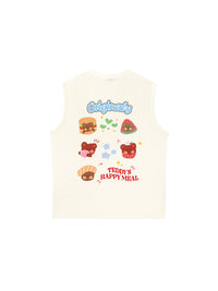 Áo Ba Lỗ Relaxed Fit Teddy Land Teddy_s Happy Meal