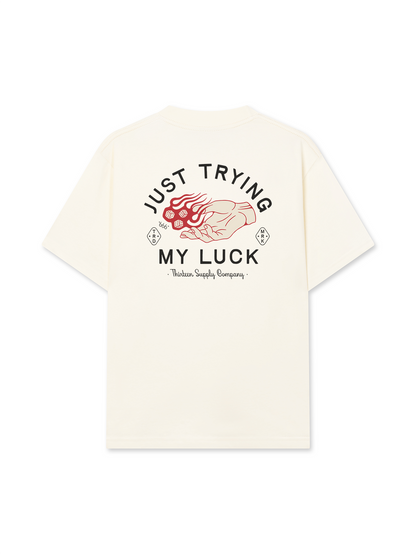 Áo Thun Relaxed Fit Just Trying My Luck