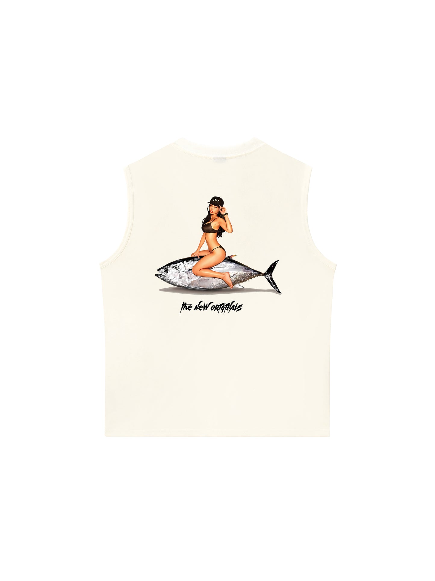 Áo Ba Lỗ Relaxed Fit Ocean Vibes With Bikini Girl