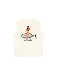 Áo Ba Lỗ Relaxed Fit Ocean Vibes With Bikini Girl