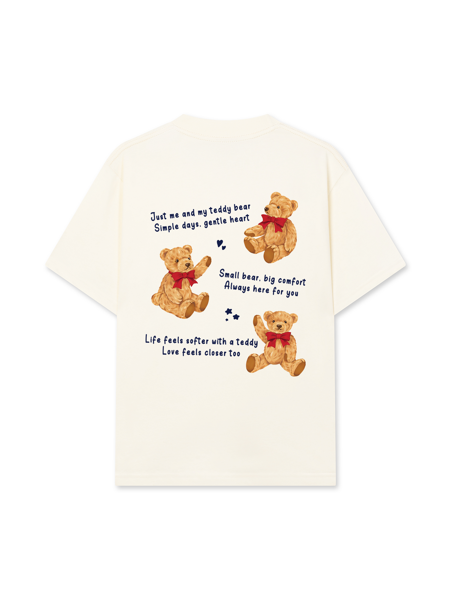 Áo Thun Relaxed Fit Teddy Land Teddy Red Bow