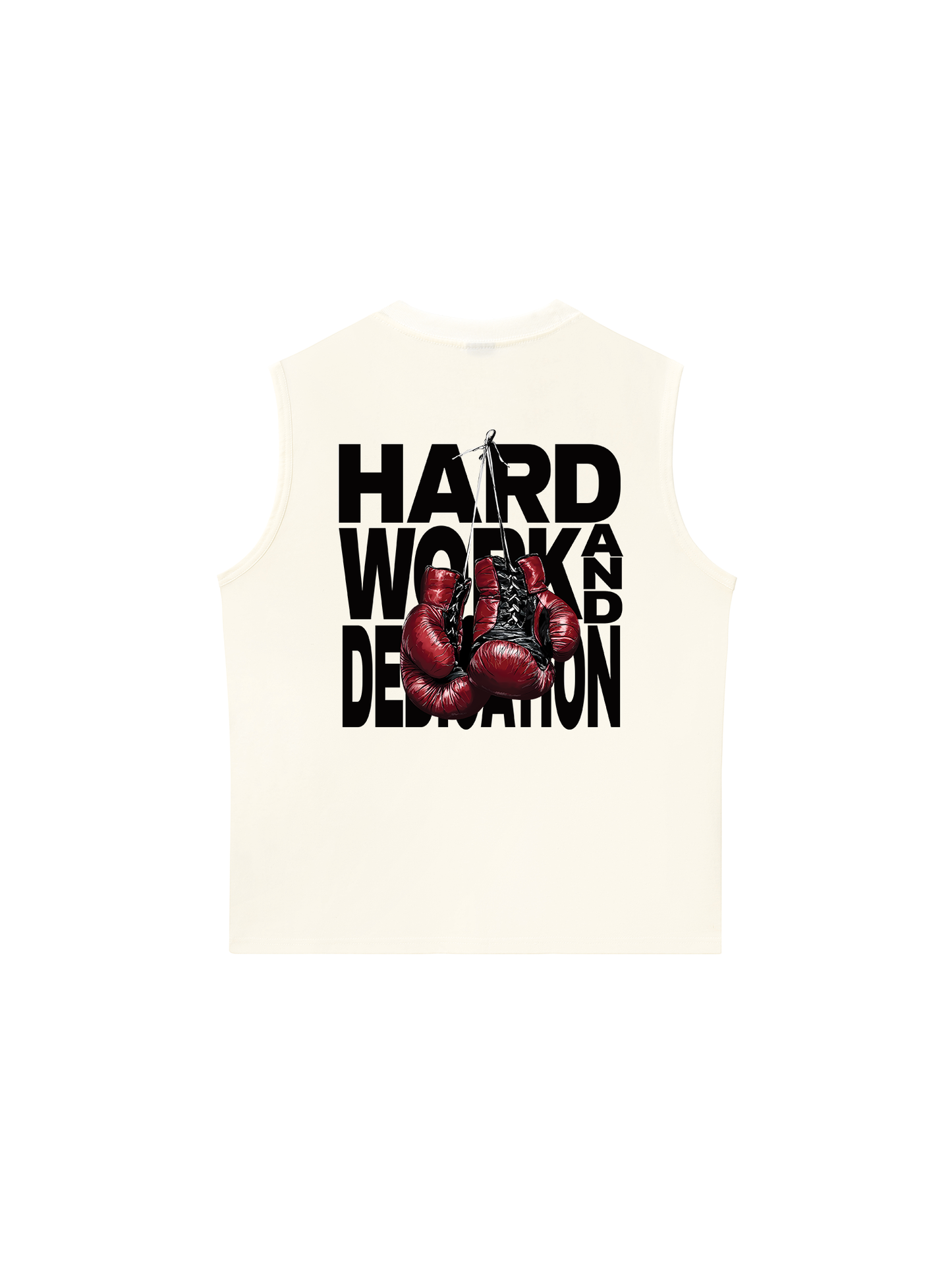 Áo Ba Lỗ Relaxed Fit Fitnes Hard Work And Dedication