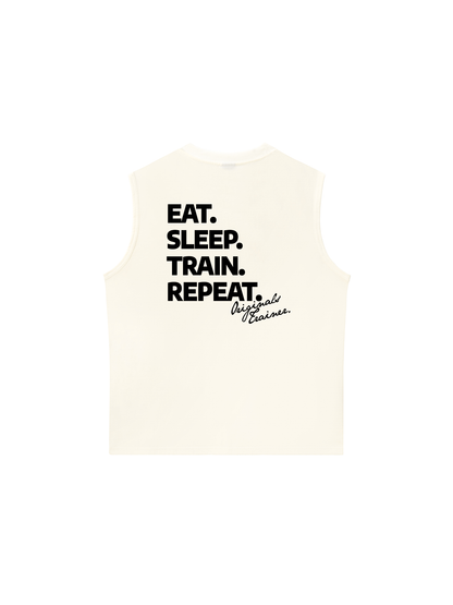 Áo Ba Lỗ Relaxed Fit Eat Sleep Train Repeat