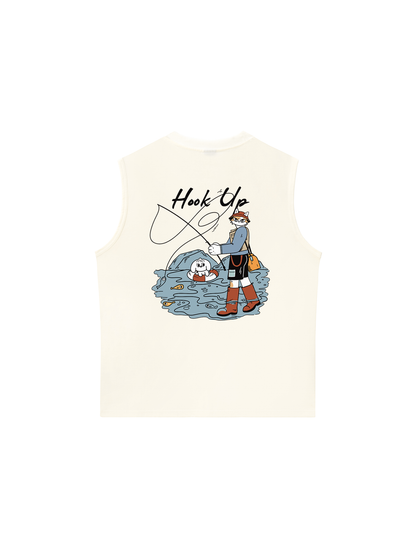 Áo Ba Lỗ Relaxed Fit Hook Up
