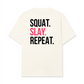 Áo Thun Relaxed Fit Squat Slay Repeat