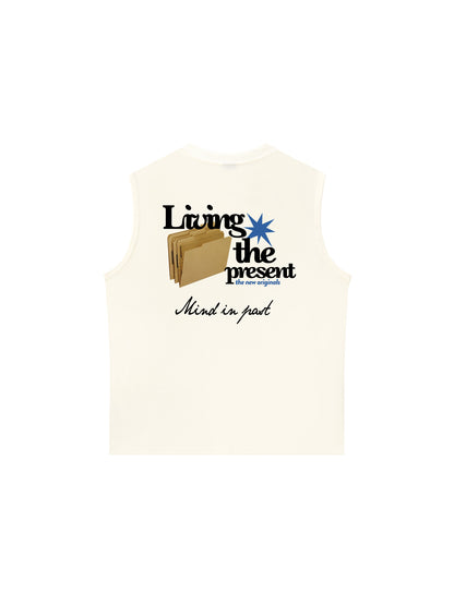 Áo Ba Lỗ Relaxed Fit Living The Present