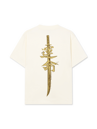 Áo Thun Relaxed Fit Japan Spirit Yellow Katana