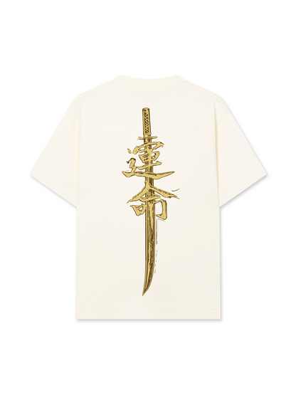 Áo Thun Relaxed Fit Japan Spirit Yellow Katana