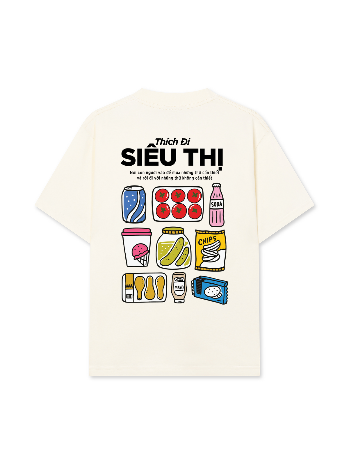 Áo Thun Relaxed Fit Thích Đi Siêu Thị