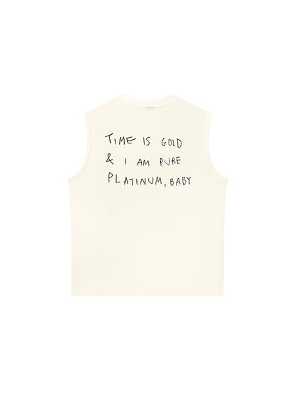 Áo Ba Lỗ Relaxed Fit Time Is Gold